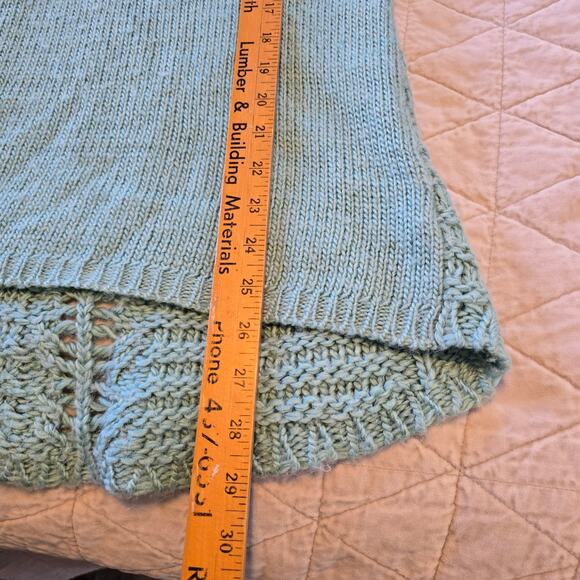 Fenn Wright Manson Sweater Women's L Turquoise Wool Alpaca Blend Romantic Boho - Picture 9 of 12